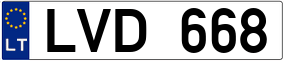 Truck License Plate